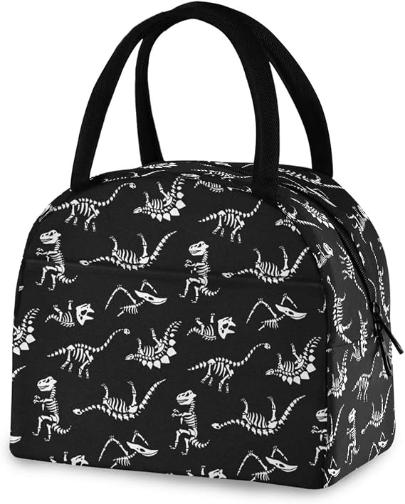 Dinosaur Lunch Bag Women Reusable Insulated Lunch Bag | Lunch Tote Bag for Adult & Student Leakproof Cooler Lunch Bags for Work Office Travel Picnic