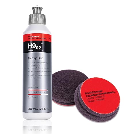 Koch-Chemie Heavy Cut Polish (250ml) & Pad Combo (76mm)