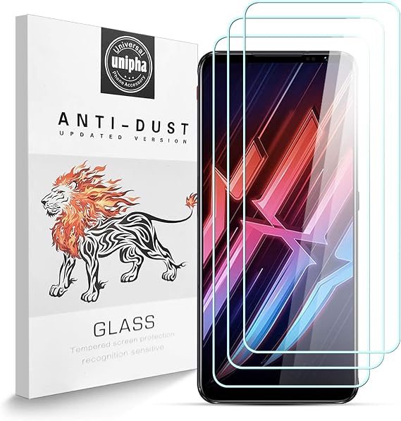 Tempered Glass Screen Protector for Nubia Red Magic 6 Pro, 9H Hardness Tempered Glass, Anti-Scratch, Easy Installation, Shatterproof Screen Protector for Nubia Red Magic 6 Pro [Pack of 3]