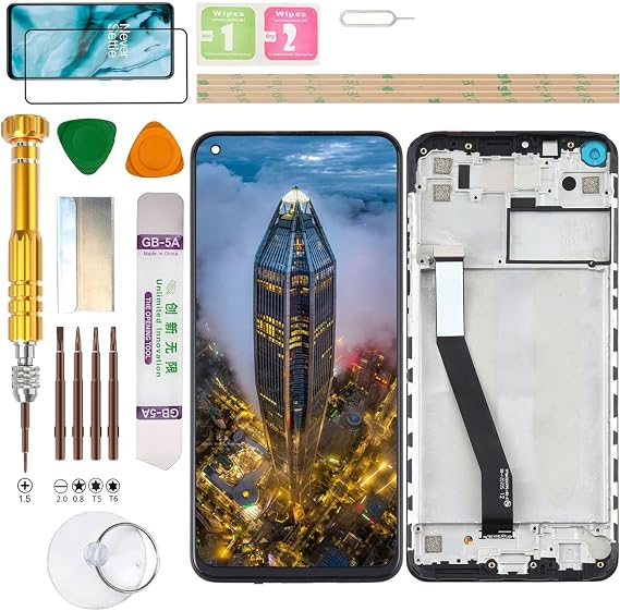 LCD Display Assembly for Xiaomi Redmi Note 9 M2003J15SS Screen Replacement kit