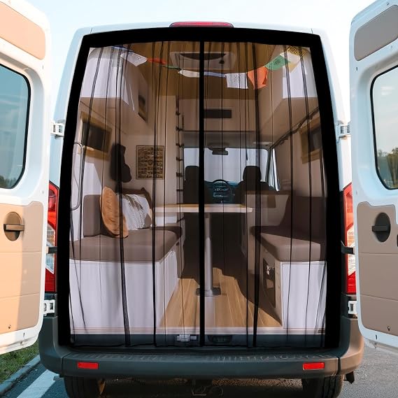 ZATOOTO Rear Magnetic Van Bug Screen Mesh for Camping, Fly Screen 65" x 65"