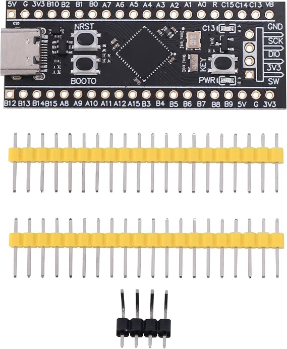 STM32F401 Development Board, STM32F401CEU6 STM32F4 Learning Board, Support for MicroPython/Programming, Black, 500131509A2