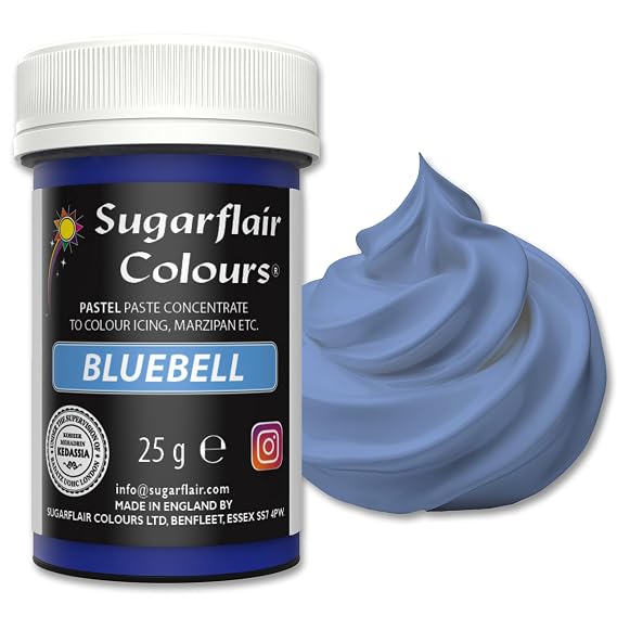 Sugarflair BLUEBELL Pastel Edible Food Colouring Colour Paste Gel Icing 25G