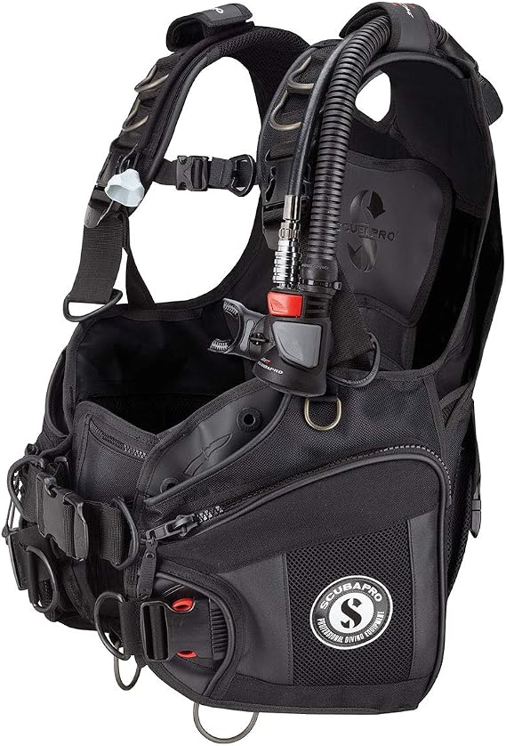 SCUBAPRO X-Black Diving BCD with 5th-Generation Air2 Octopus/Inflator, Small