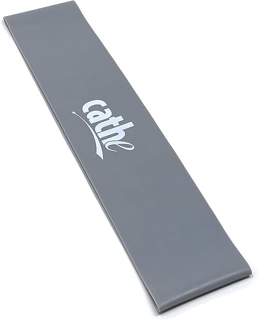 Cathe Extra-Smooth TPE Gray Extra-Heavy Tension Firewalker Resistance Band Loop - Perfect for Shaping, Legs & Glutes As Well As Upper Body Strength, Yoga, Therapy Exercises