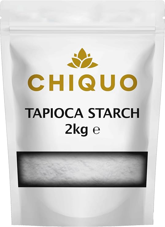 Chiquo Tapioca Starch 2kg – Fine Cooking & Baking Starch for Thickening, Frying, Desserts & Dough | Non GMO Tapioca Flour | Vegan & Vegetarian Friendly