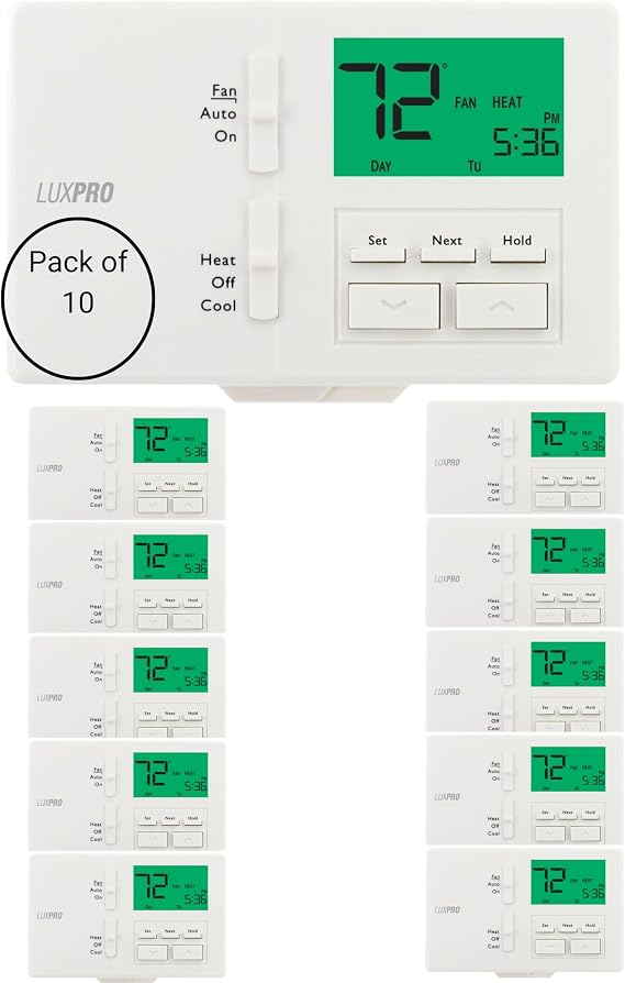 P111 10-Pack Non-Programmable 1-Heat/1-Cool Thermostat