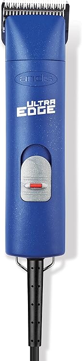 Andis 23275, Ultra Edge Detachable Blade Clipper - Super 2-Speed Rotary Motor with Minimal Noise, 3400-4400 Strokes per Minute, Includes 14-Inch Heavy-Duty Cord for Dogs, Coats & Breeds, Blue