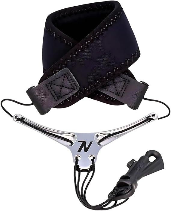 Neotech Bravo Sax Strap | Neoprene Pad | Memory Foam Core | Aluminum Bow-Tie Prevents Constriction | Made in the USA