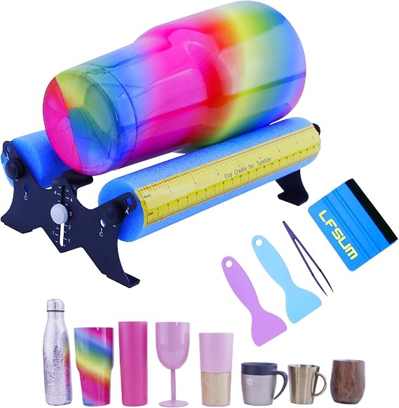 Cup Cradle for Tumblers, Foam Cup Holder with Measurements,Cup Holder,Cup Caddy Cuptisserie Storage Accessory Base Applying Ornament Vinyl Decal to Tumblers, Glass, Cups, Bottles