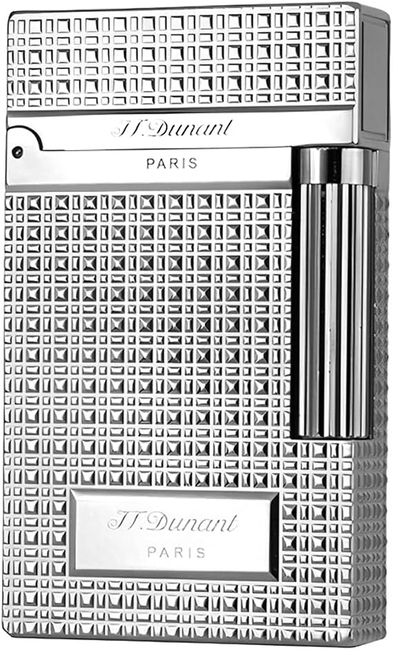 Classic Ligne 2 Style Brass Lighter Iconic Ping Sound (Silver)