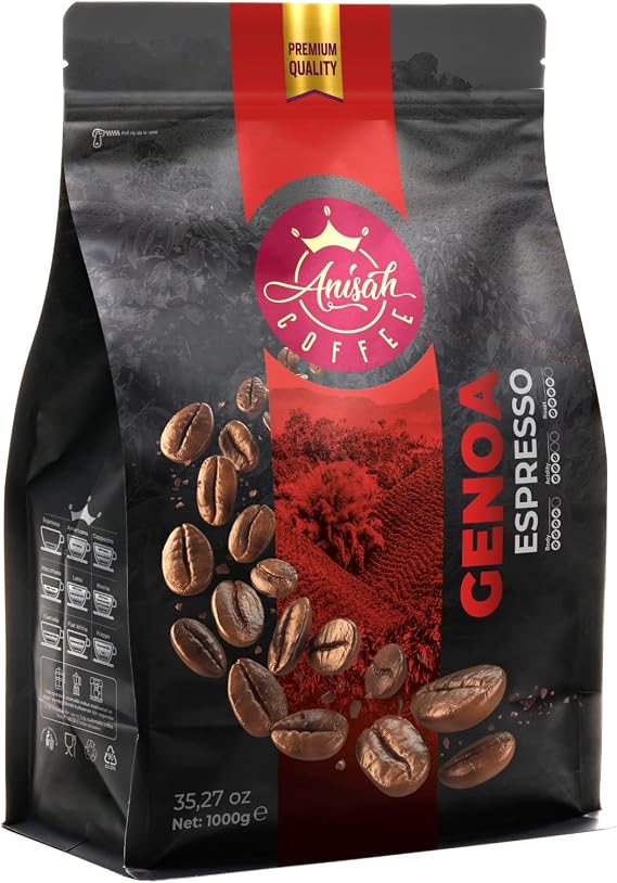 Anisah Coffee Genoa Espresso Çekirdek Kahve 1000gr