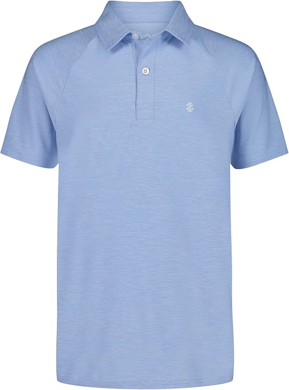 Izod Boys' Short Sleeve Performance Stripe Polo Shirt
