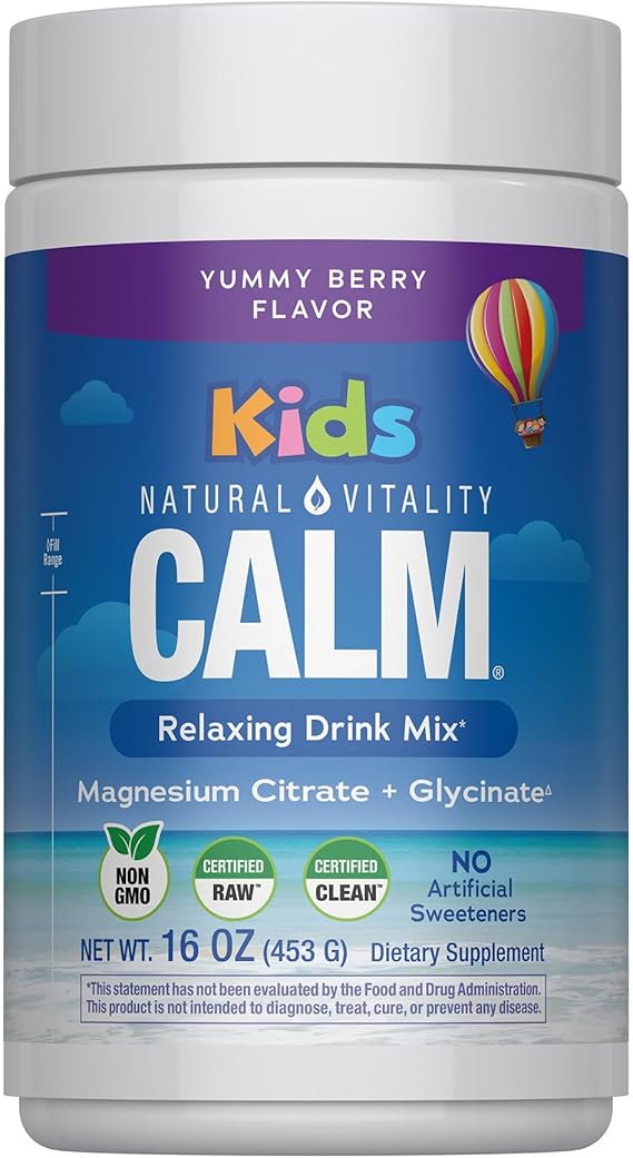 Natural Vitality Calm Magnesium Powder | Mixed Berry Flavored Supplement