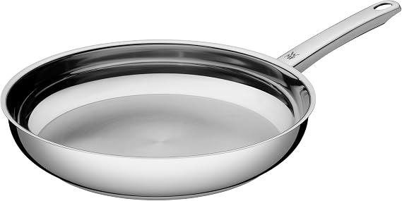 WMF Profi Frying Pan 28 cm Cromargan Stainless Steel Uncoated Induction Oven Safe silver 28 cm