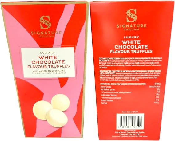 Luxury Assorted Truffles and Fudge Pack Assortment for Holiday Celebrations, Special Occasions Chocolate (2 Boxes, 2 boxes Signature white chocolate Truffles)
