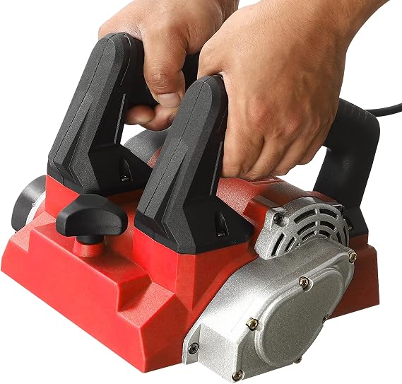 110V Electric Wall Planer, 1300W Handheld Power Planer Shovel Wall Machine for Drywall and Plaster (RED)