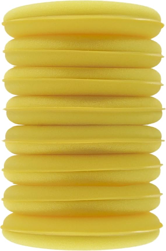 Polyte Foam Detailing Applicator Pad (Yellow, 8 Pack, 4.3 in)