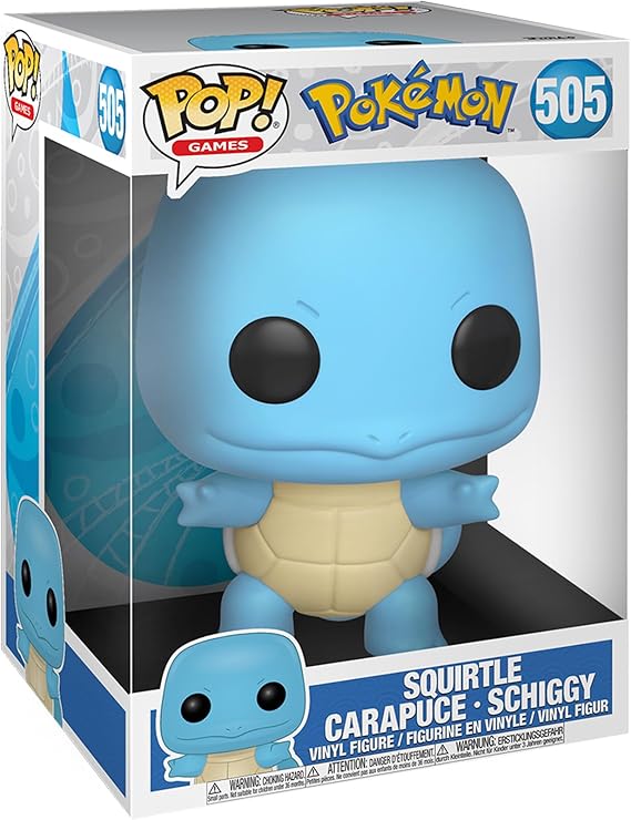 Funko POP! Games: Pokemon - 10" Squirtle - Collectable Vinyl Figure - Gift Idea - Official Merchandise - Toys for Kids & Adults - Video Games Fans - Model Figure for Collectors and Display