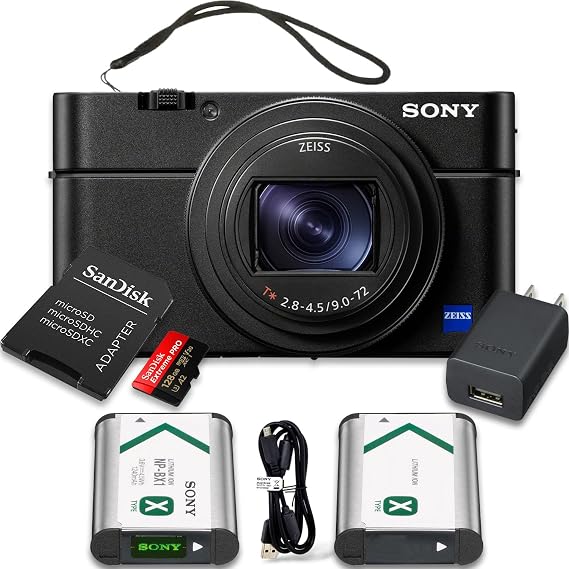 Sony RX100 VII Premium Compact Camera with 1.0-Type Stacked CMOS Sensor (DSCRX100M7) Value Bundle