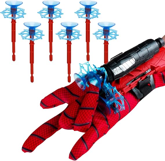 Dacitiery Spider Web Shooter for Kids, Spider Launcher Wrist Toy for Boys