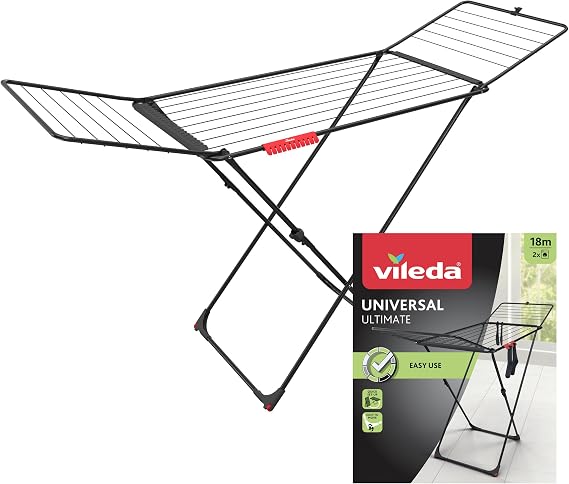 Vileda Washing Dryer, Drying Surface 18m, Black, Universal Ultimate