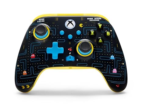 PowerA Wireless Controller for Xbox Series X|S - PAC-MAN Special Edition, hall effect thumbsticks, low latency wireless, officially licensed, works with Xbox One and Windows 10/11