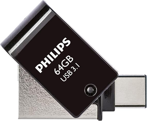 Philips 64GB OTG Dual Drive Type-C ve USB Flash Bellek