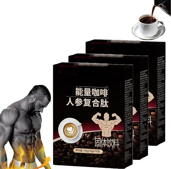 Men's Coffee,Men's Energy Coffee,Strengthen Men Vitality (3 Box)