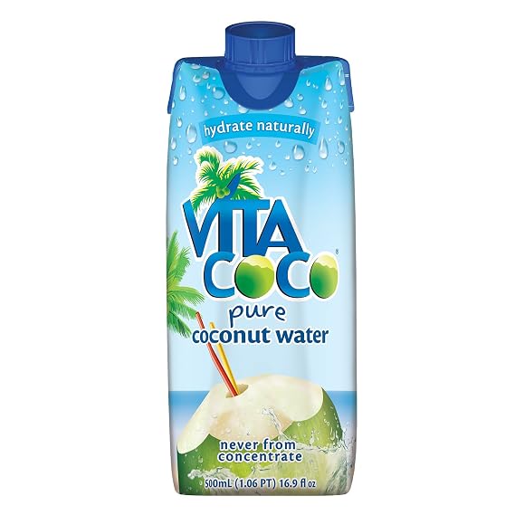 Vita Coco Coconut Water, Pure, 16.9 Ounce, 8 Count