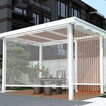 Outdoor Door Blinds,Waterproof Clear Pvc Roller Blinds,Rainproof Curtain Outdoor Pergola Roller Shade Blind for Gazebo,Balconie and Pavilion,40-160cm Width Optional (W50xH150cm/W20 xH59)