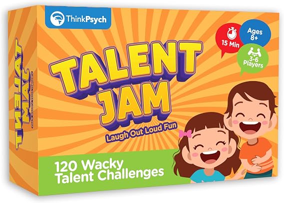Talent Jam - Laugh Out Loud Fun - Acting & Charades Talent Game for Kids | Family Games for Kids and Adults | Help Shy Kids Builds Social Confidence | Acting Gifts