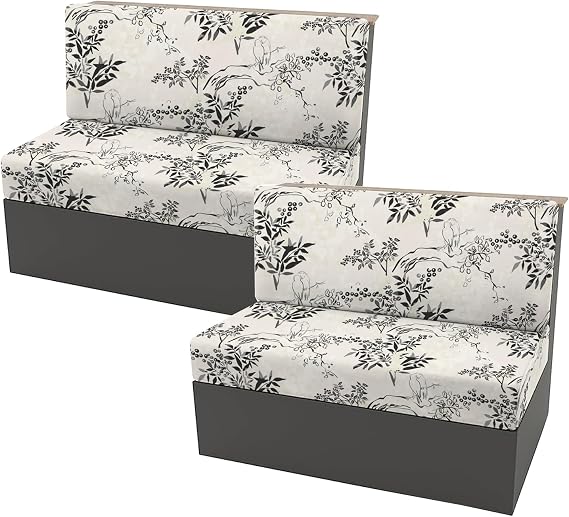KRFOONN RV Dinette クッションカバー ストレッチ キャンパー クッション カバー 交換用 カウチ クッション スリップカバー 洗濯可能 ラブシート スリップカバー トラベル トレーラー カウチ用 背もたれカバー2枚 & ベンチカバー2枚 20