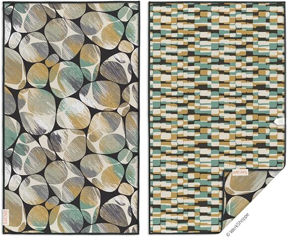 WerkShoppe River Rocks Microfiber Towel