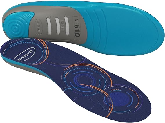 Dr. Scholl's Custom FiT Comfort Plantar Fasciitis Insoles, Orthotics Shoe Inserts with Arch Support for Men & Women, Suitable for 220+ lbs, Stay on Your Feet All-Day with Optimum Cushioning, CF610