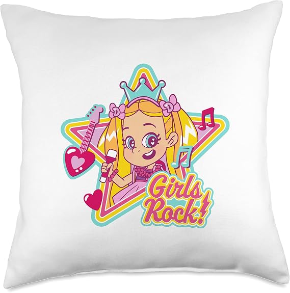 Love Diana Girls Rock Throw Pillow