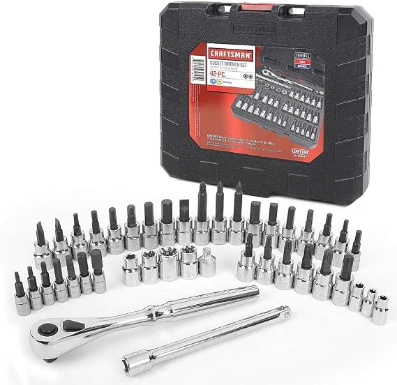 Craftsman 42 pc. Hex and Torx Bit Socket Super Set, 1/4 and 3/8 in. Drives