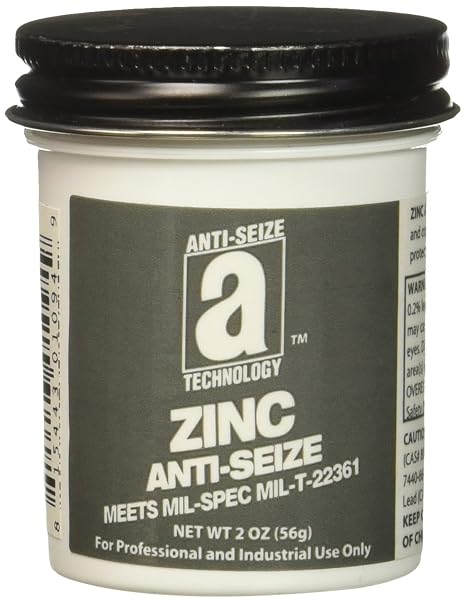 Anti-Seize Technology 45002 ZINC Anti-Seize Zinc Petrolatum Compound, ., Paste, 2 oz., Gray