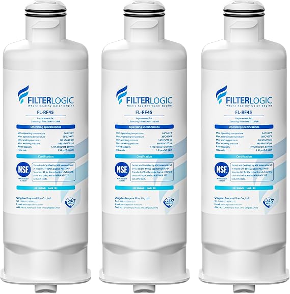 Filterlogic FL-RF45 Replacement for Samsung DA97-17376B, 3 Pack