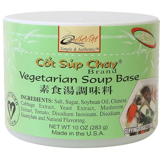 Quoc Viet Foods Vegetarian Soup Base 10oz Cot Sup Chay Brand