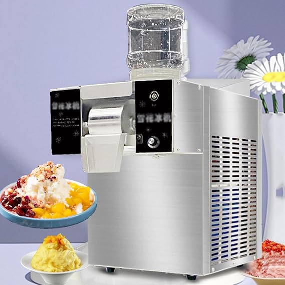 Commercial Electric Ice Machine, Automatic Korean Bingsu Maker, Stainless Steel, for Family, Restaurant, Milk Tea Shops