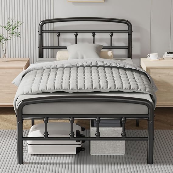 Metal Twin Bed Frames with Headboard