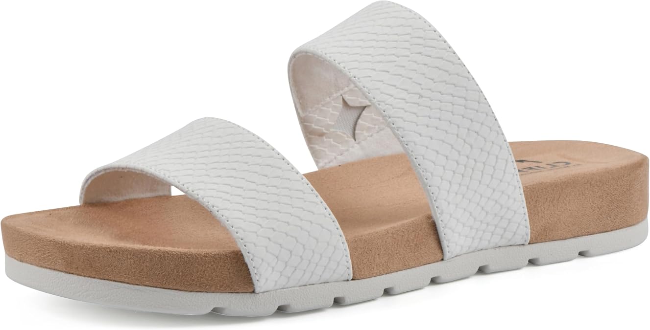Cliffs by White Mountain Women's Tahlie Cushioned Slide Sandal