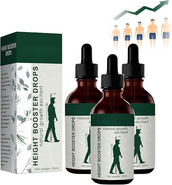 Height Booster Drops,Height Growth Oil for Adolescent Bone Growth,Reach Your Maximum Height (3pcs)