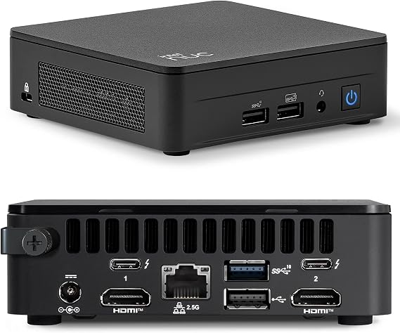 Intel NUC 13 Arena Canyon Mini PC NUC13ANKi5 Mini Desktop Computer/HTPC 13th Gen. Intel Core i5-1340P,12 Cores(4P+8E), 16 Threads,WiFi 6, Bluetooth 5.3,Windows 11 Pro(8GB DDR4 RAM,512GB PCIe SSD)