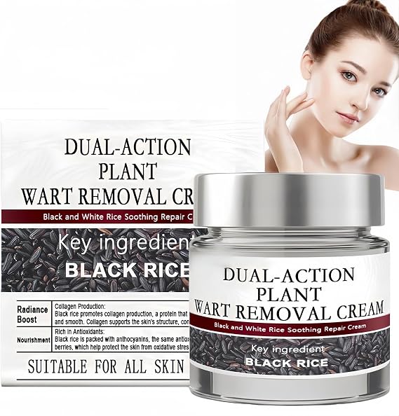 Black Rice Skin Repair Essence Cream,Rice Bran Essence Cream,Korean Face Cream,Wrinkle Cre/am with Advanced Firming for All Skin Types,Korean Glass Skin Moisturiser for Glowing Look & Soothing Tone