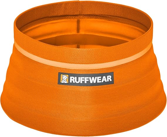 Ruffwear, Bivy Collapsible Dog Bowl, 60 fl oz, Salamander Orange, Medium