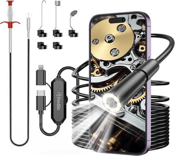 1920P HD Endoscope Inspection Camera for iOS Android