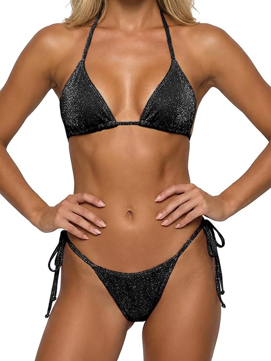 Bikini Women Bathing Suit Triangle Swimsuit Thongs Cheeky