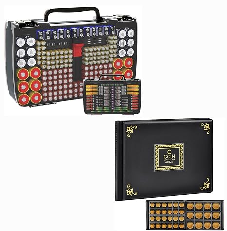 Battery Organizer and Coin Collection Supplies Bundle